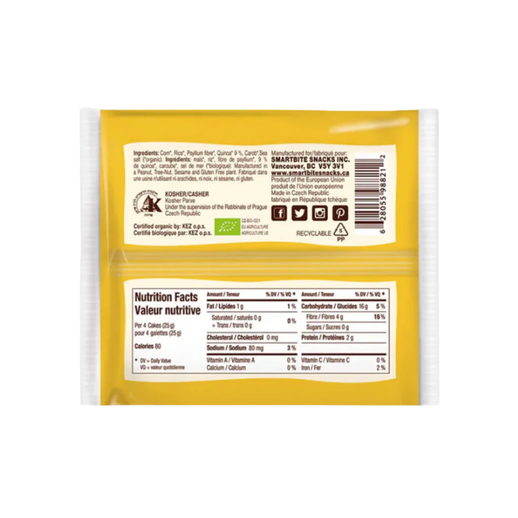 Smart Bite Quinoa Fibre Plus Crispbread 75g