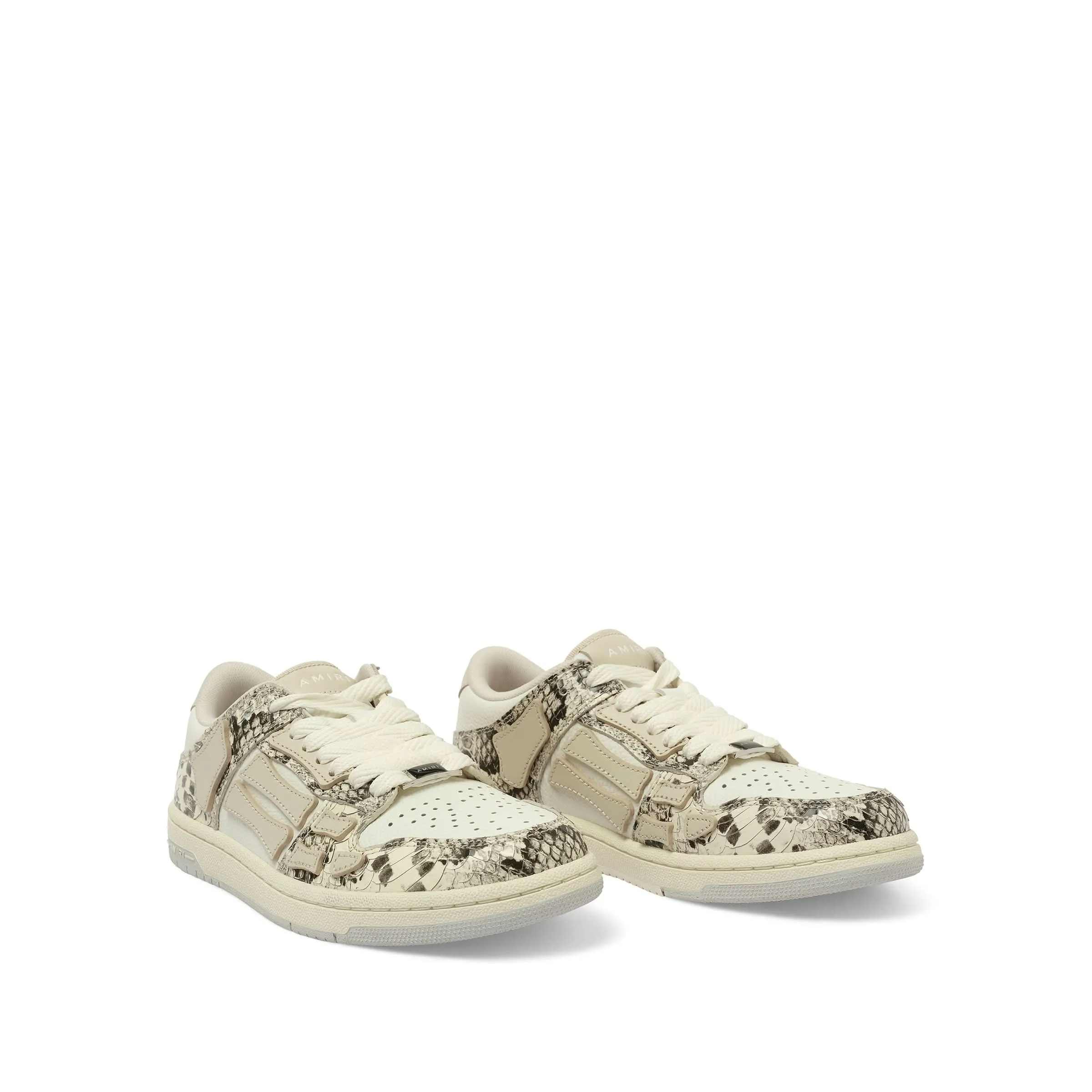 Snake Skeleton Sneaker in Alabaster