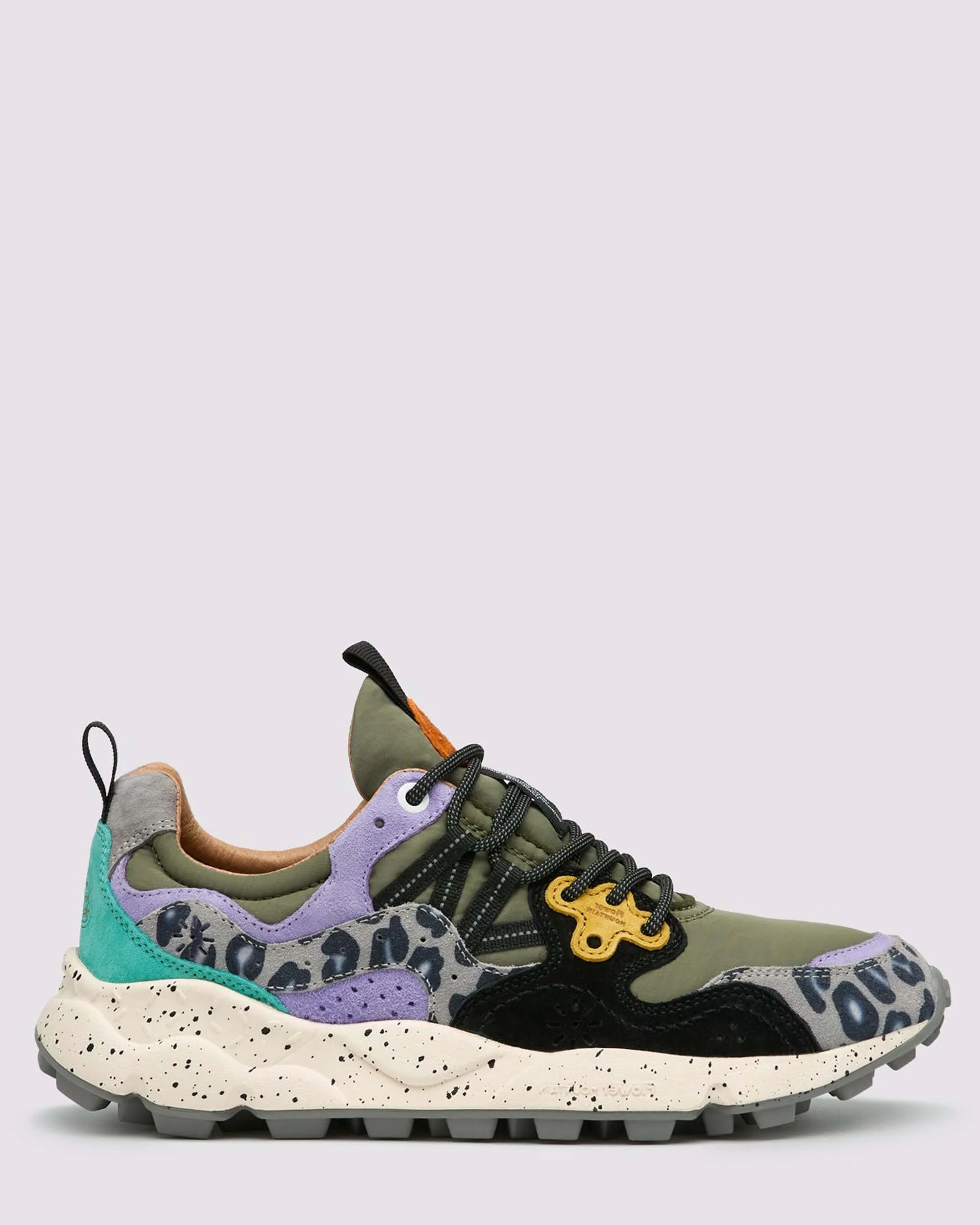 Sneakers Flower Mountain YAMANO Animalier Grigio - Viola