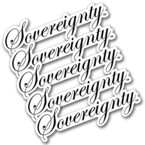 Sovereignty Glass - 5 Pack of Logo Stickers