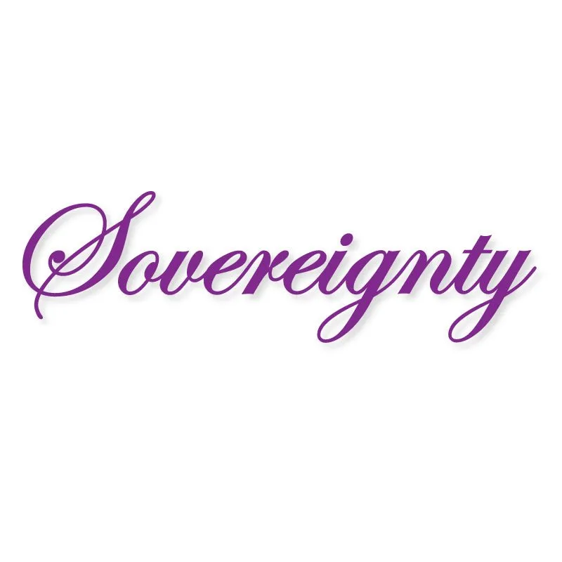 Sovereignty Glass - Large Logo Stickers