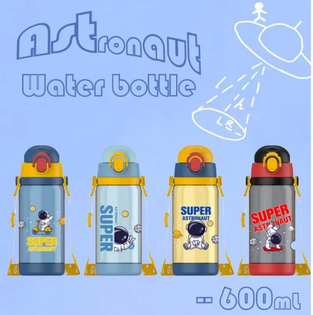 Space Theme Water Bottle for Kids -600 ml