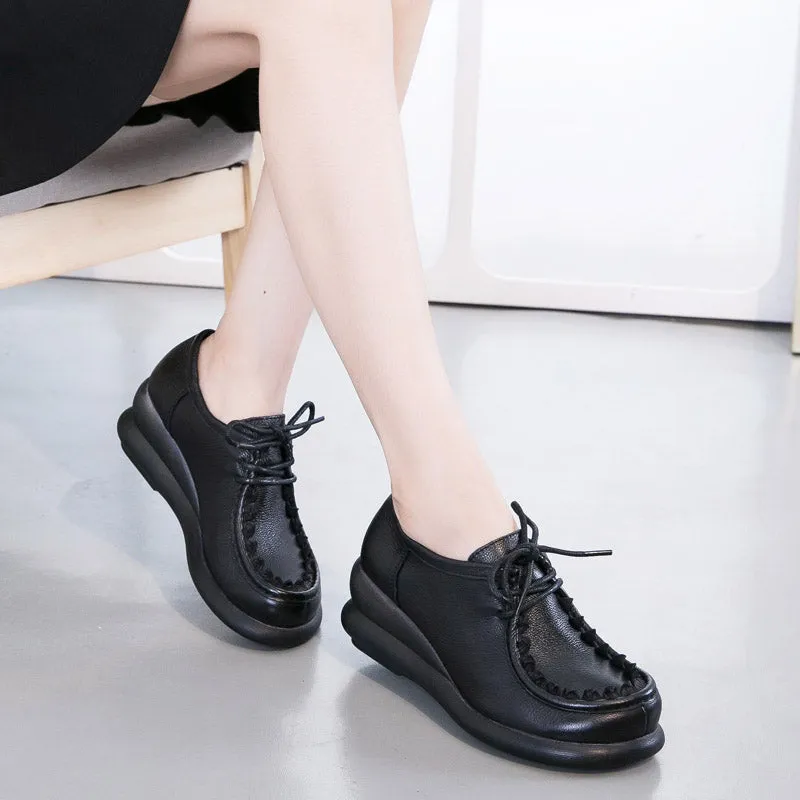 Spring Thick Sole Retro Women's Shoes