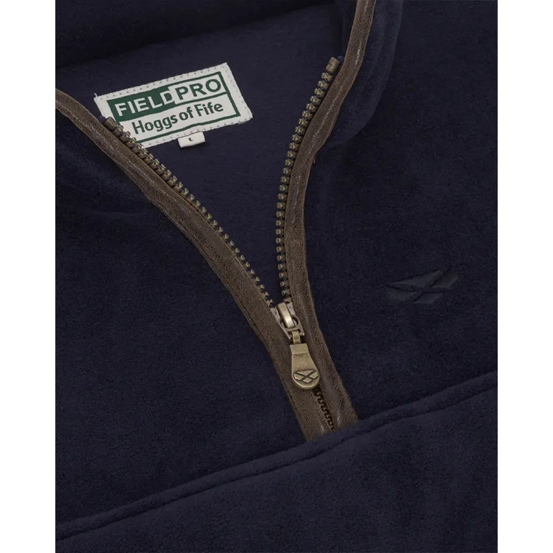 Stenton Quarter Zip Fleece - Midnight Navy by Hoggs of Fife