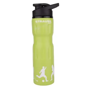 STRAUSS Stainless Steel Water Bottle, 750 ML | 100% Leak Proof | Eco-Friendly and BPA-Free | Water Bottle For Office, Gym, Home, Kitchen, Hiking, Trekking and Travelling | Ideal For Girls, Boys and Kids, (Green)