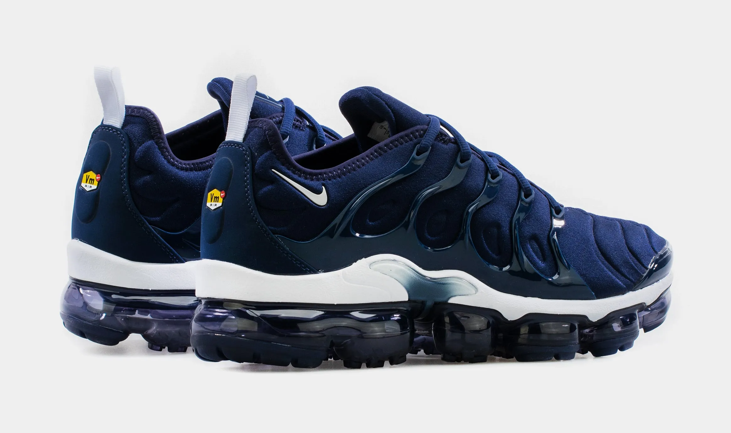 Vapormax Plus Midnight Navy Mens Running Shoes (Navy/White)