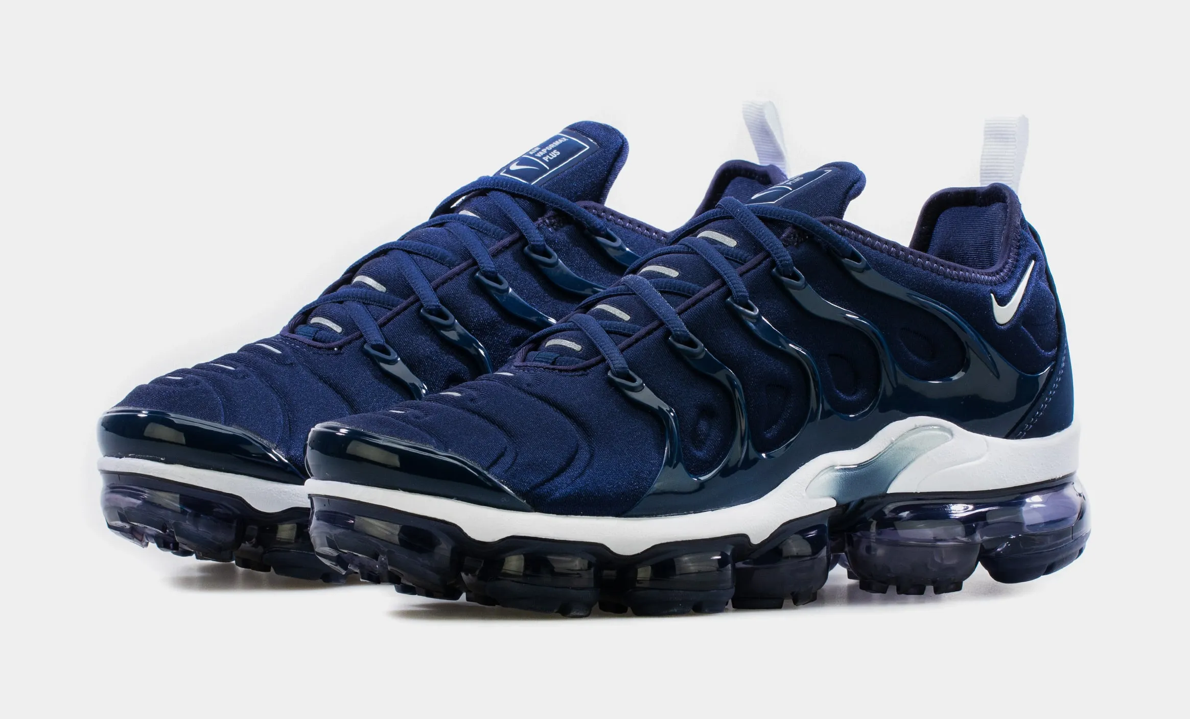 Vapormax Plus Midnight Navy Mens Running Shoes (Navy/White)