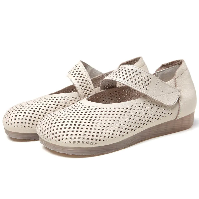 Velcro Retro Women Summer Retro Flat Shoes