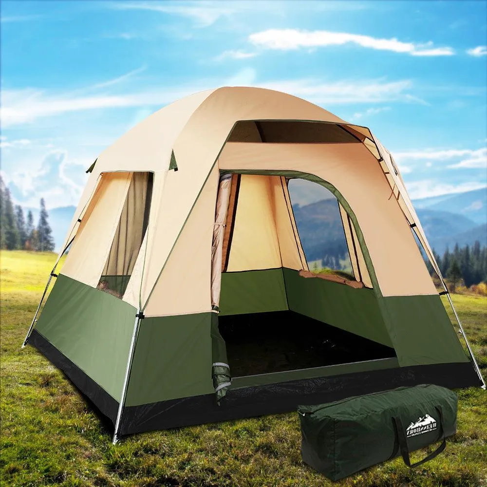 Weisshorn 4 Person Camping Tent - Green