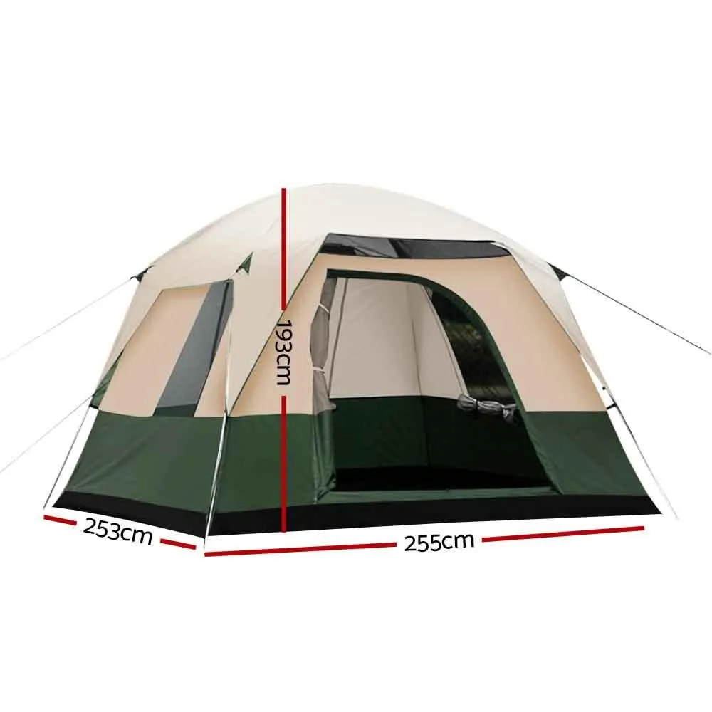 Weisshorn 4 Person Camping Tent - Green