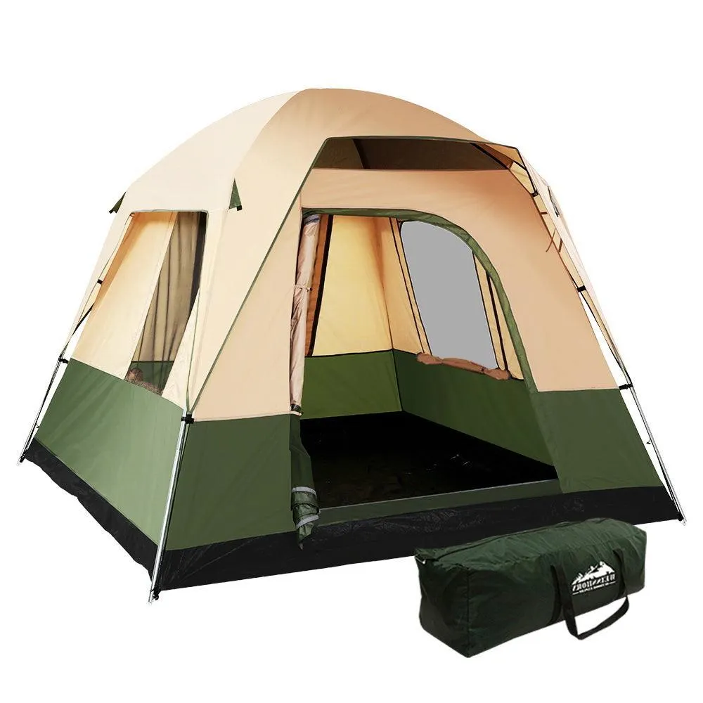 Weisshorn 4 Person Camping Tent - Green