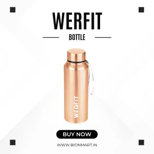 WErFIT Steel Water Bottle for Sports, Hiking, Home, Gym, Office, School, Carrying Strap 700 ml Shaker