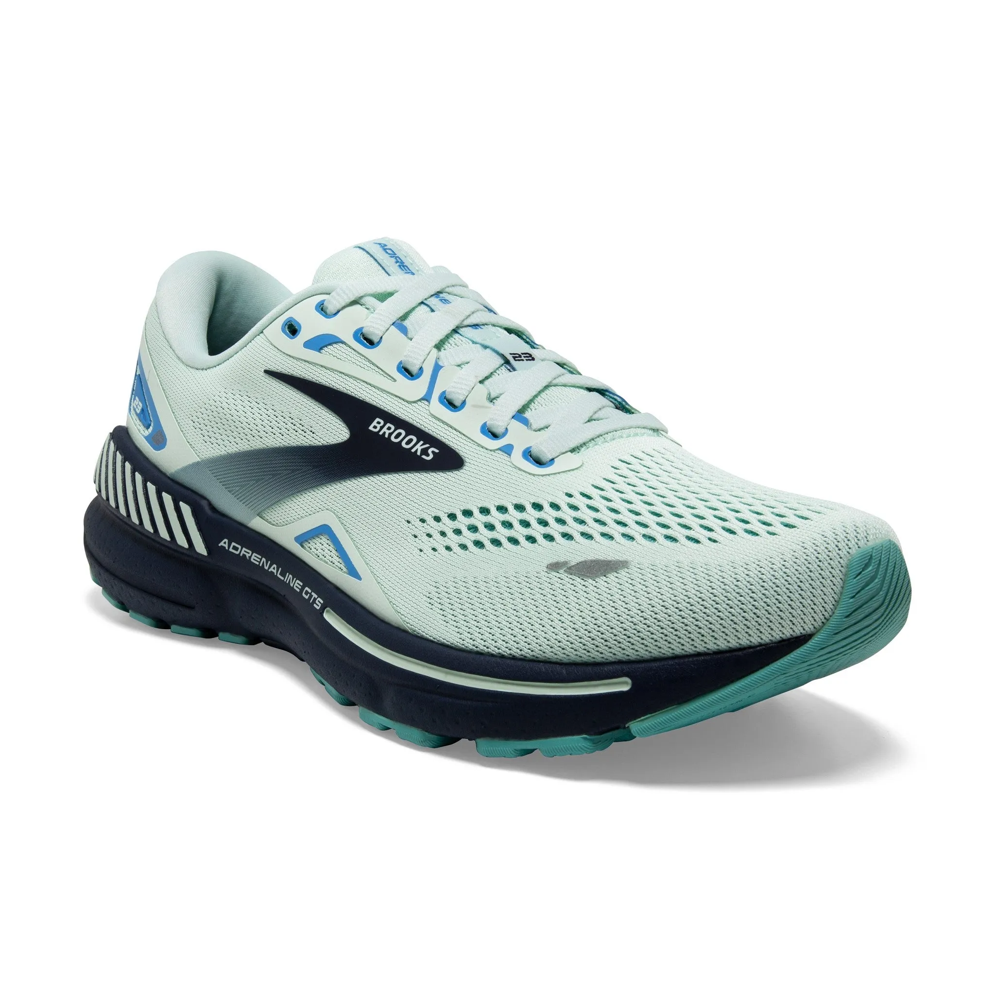 Women's Brooks Adrenaline GTS 23 Running Shoe in Blue Glass/Nile Blue/Marina