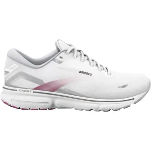 Women's Brooks Ghost 15 White/Oyster/Viola Mesh