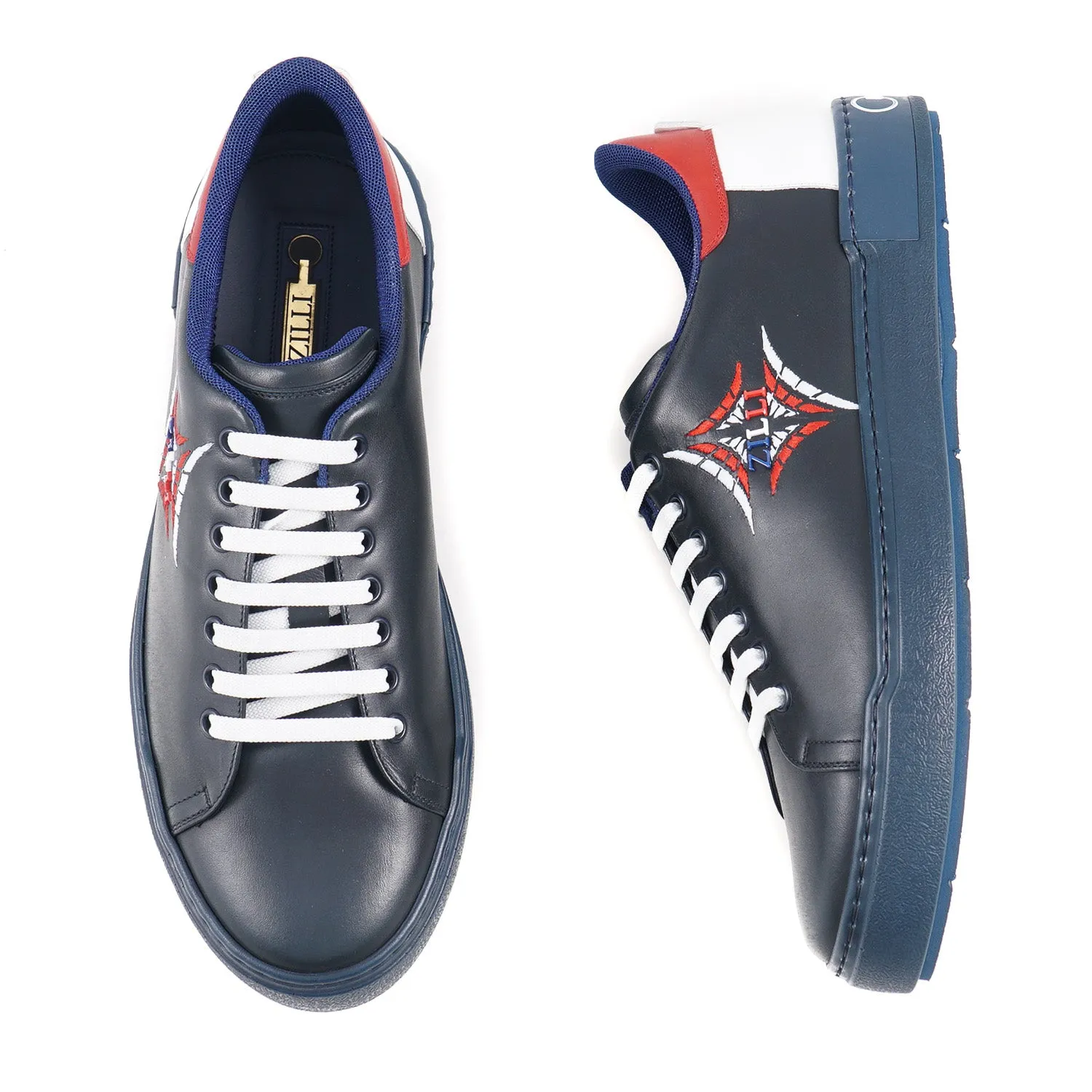 Zilli Tricolore Calf Leather Sneakers