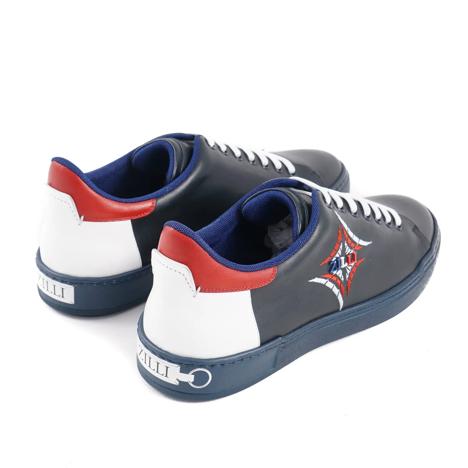 Zilli Tricolore Calf Leather Sneakers