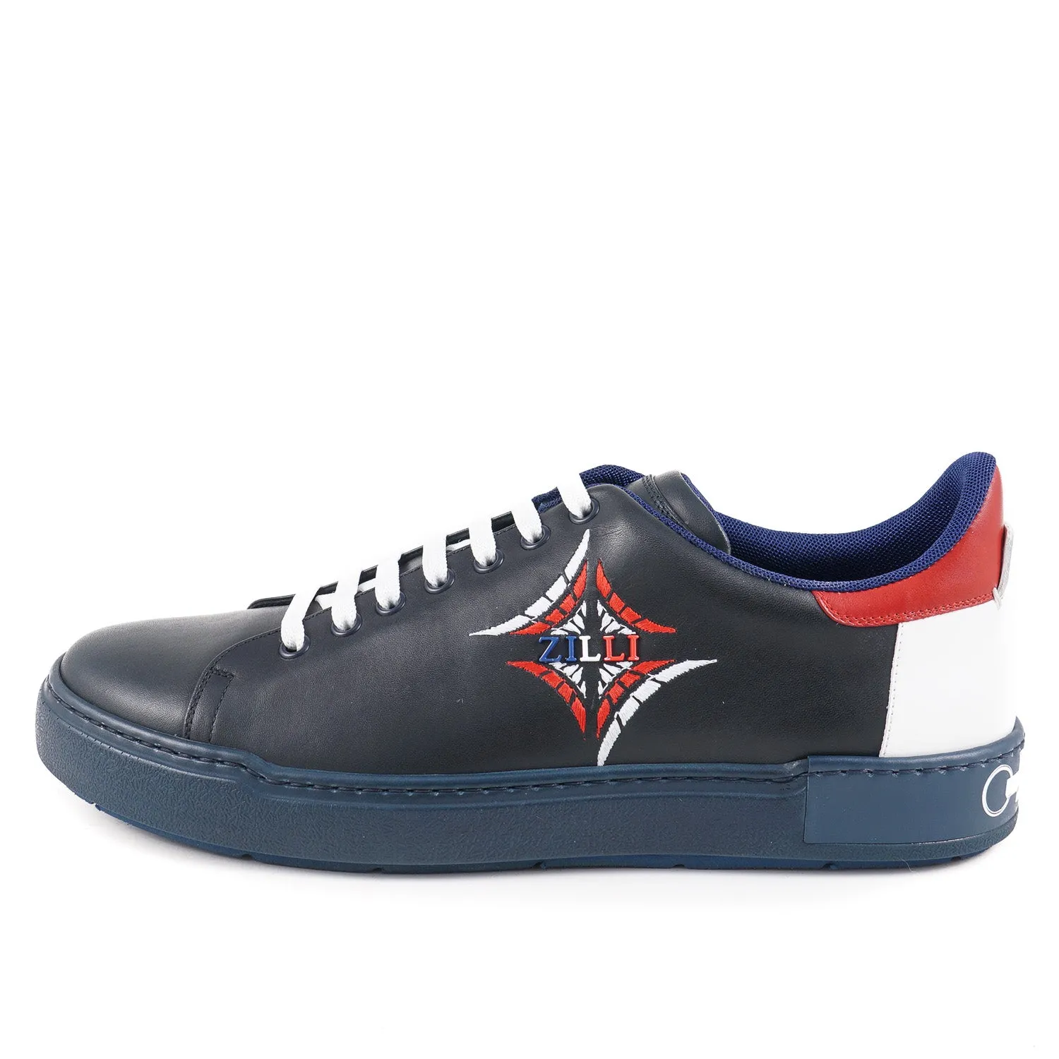 Zilli Tricolore Calf Leather Sneakers