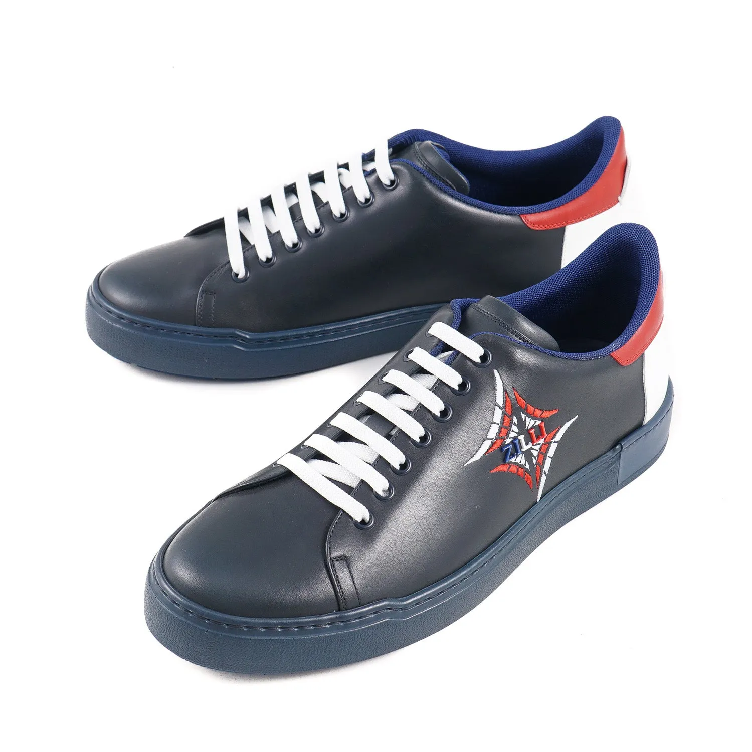 Zilli Tricolore Calf Leather Sneakers